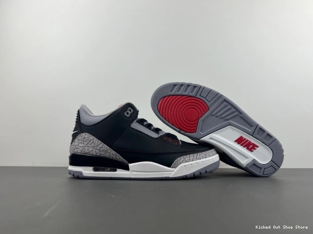 Kick Theory DN3707-010 Cement 3 Air Black Jordan 0822